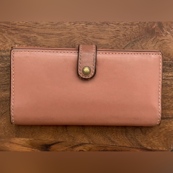 COACH Dusty Rose Glovetanned Leather Swagger 27 Bag & Wallet Set - Picture 10 of 16